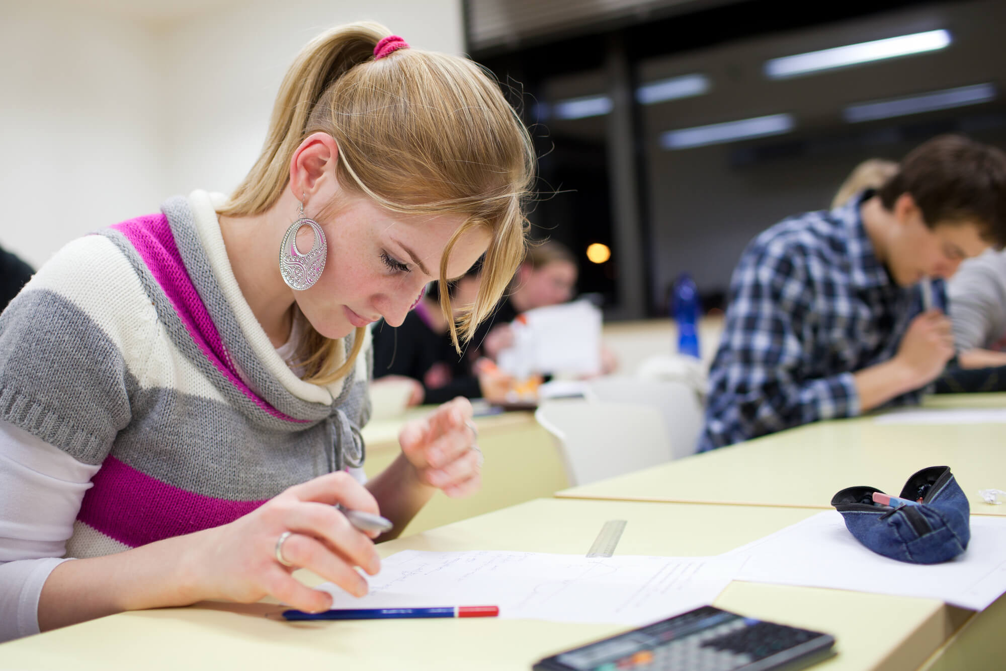 woman doing sat prep classes CT