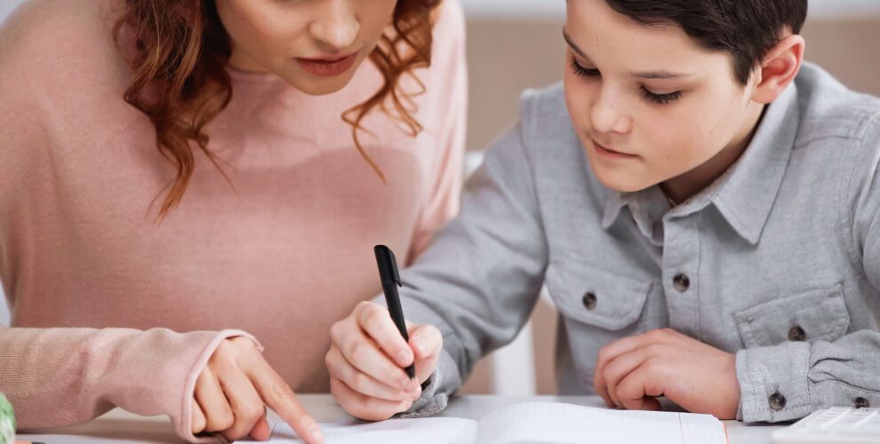 boy getting homeschooled by tutors in ct